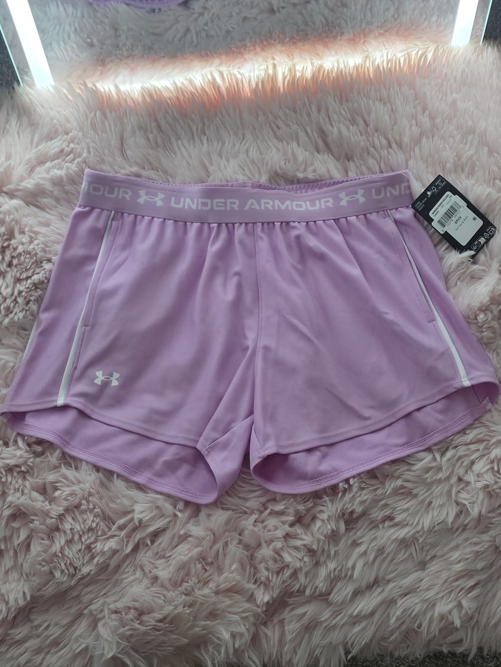 Under Armour Lilac Performance Women's Athletic Shorts